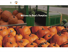 Tablet Screenshot of davespumpkins.com